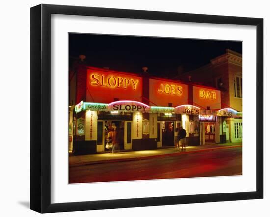 Sloppy Joe's Bar, Duval Street, Key West, Florida, USA-Fraser Hall-Framed Photographic Print