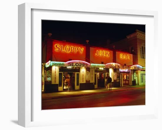 Sloppy Joe's Bar, Duval Street, Key West, Florida, USA-Fraser Hall-Framed Photographic Print