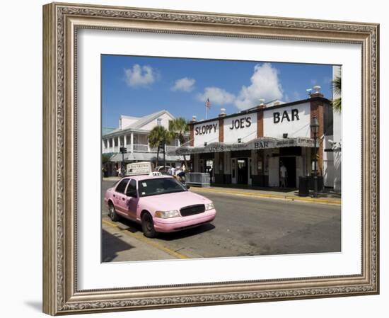 Sloppy Joe's Bar, Famous Because Ernest Hemingway Drank There, Duval Street, Florida-R H Productions-Framed Photographic Print