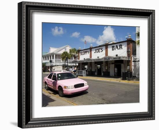 Sloppy Joe's Bar, Famous Because Ernest Hemingway Drank There, Duval Street, Florida-R H Productions-Framed Photographic Print