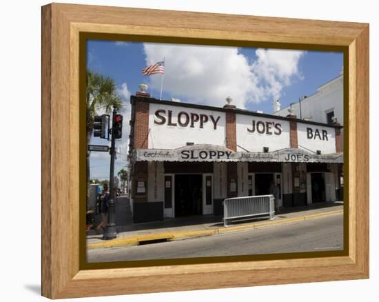 Sloppy Joe's Bar, Famous Because Ernest Hemingway Drank There, Duval Street, Florida-R H Productions-Framed Premier Image Canvas