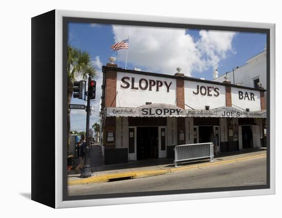 Sloppy Joe's Bar, Famous Because Ernest Hemingway Drank There, Duval Street, Florida-R H Productions-Framed Premier Image Canvas