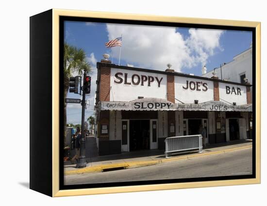 Sloppy Joe's Bar, Famous Because Ernest Hemingway Drank There, Duval Street, Florida-R H Productions-Framed Premier Image Canvas