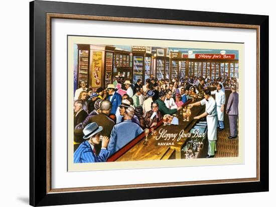 Sloppy Joe's Bar-Curt Teich & Company-Framed Art Print