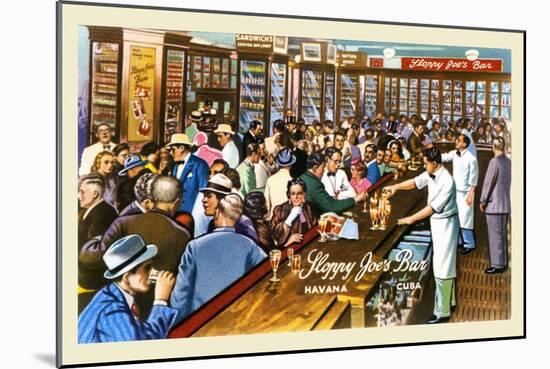 Sloppy Joe's Bar-Curt Teich & Company-Mounted Art Print