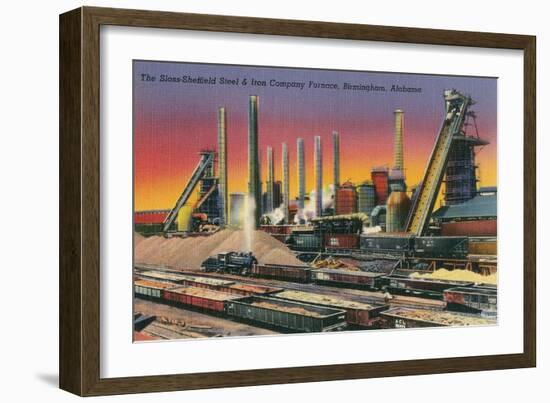 Sloss-Sheffield Steel Mill, Birmingham, Alabama-null-Framed Art Print