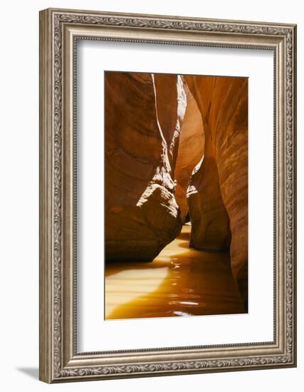 Slot Canyon at Lake Powell NRA, Utah-Zandria Muench Beraldo-Framed Photographic Print