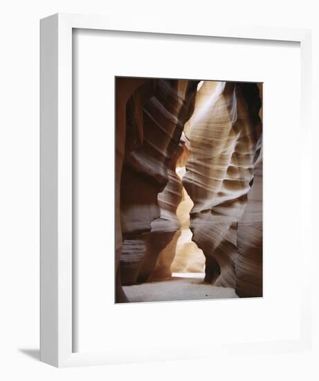 Slot Canyon in Red Sandstone, Antelope Canyon, Near Page, Arizona, USA-Tony Waltham-Framed Photographic Print