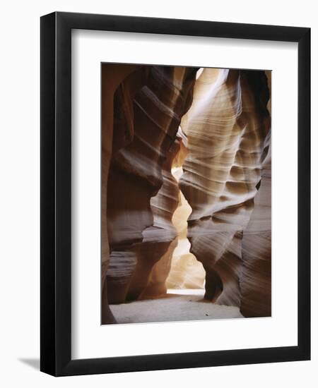 Slot Canyon in Red Sandstone, Antelope Canyon, Near Page, Arizona, USA-Tony Waltham-Framed Photographic Print