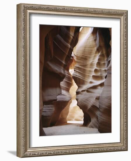 Slot Canyon in Red Sandstone, Antelope Canyon, Near Page, Arizona, USA-Tony Waltham-Framed Photographic Print