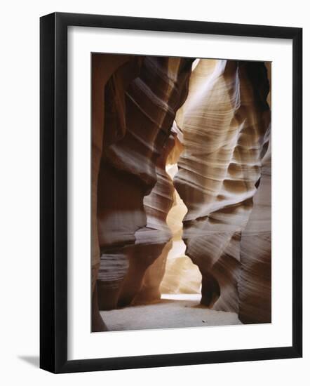 Slot Canyon in Red Sandstone, Antelope Canyon, Near Page, Arizona, USA-Tony Waltham-Framed Photographic Print