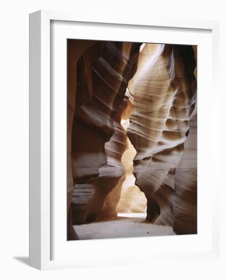 Slot Canyon in Red Sandstone, Antelope Canyon, Near Page, Arizona, USA-Tony Waltham-Framed Photographic Print