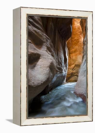 Slot Canyon Just North of Kolob Canyon, St. George, Zion NP, Utah-Howie Garber-Framed Premier Image Canvas