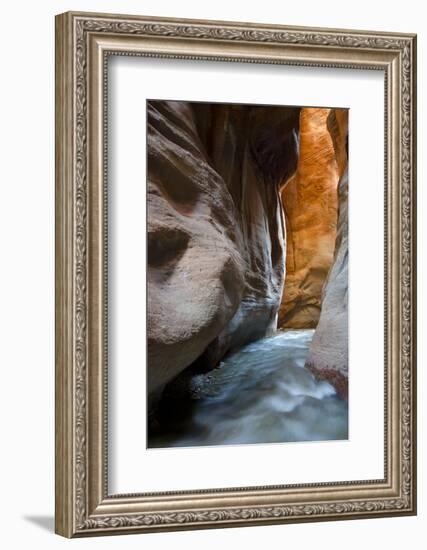 Slot Canyon Just North of Kolob Canyon, St. George, Zion NP, Utah-Howie Garber-Framed Photographic Print
