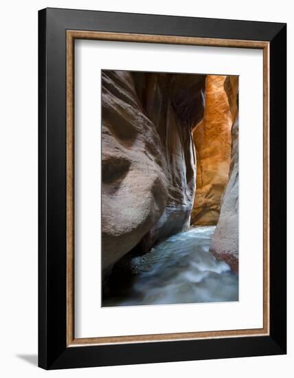 Slot Canyon Just North of Kolob Canyon, St. George, Zion NP, Utah-Howie Garber-Framed Photographic Print