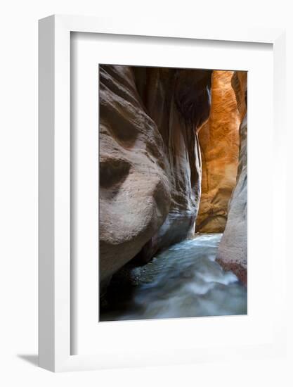 Slot Canyon Just North of Kolob Canyon, St. George, Zion NP, Utah-Howie Garber-Framed Photographic Print