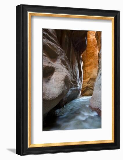 Slot Canyon Just North of Kolob Canyon, St. George, Zion NP, Utah-Howie Garber-Framed Photographic Print