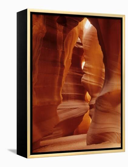 Slot Canyons of the Colorado Plateau, Upper Antelope Canyon, Arizona, USA-Daisy Gilardini-Framed Premier Image Canvas