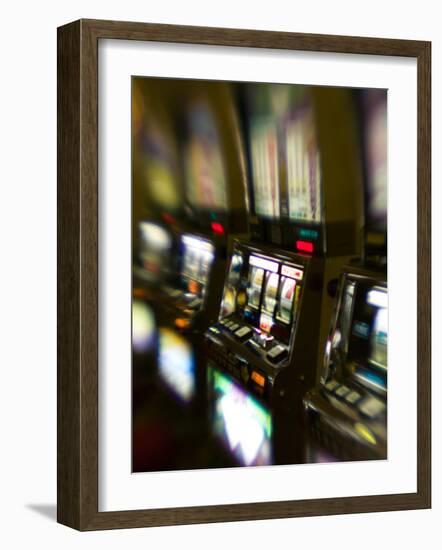 Slot Machines, Luxor Casino, Las Vegas, Nevada, USA-Walter Bibikow-Framed Photographic Print