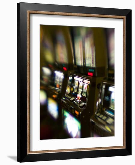 Slot Machines, Luxor Casino, Las Vegas, Nevada, USA-Walter Bibikow-Framed Photographic Print