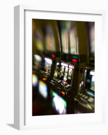 Slot Machines, Luxor Casino, Las Vegas, Nevada, USA-Walter Bibikow-Framed Photographic Print