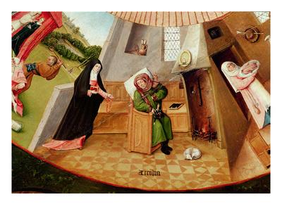 Sloth Detail From The Table Of The Seven Deadly Sins And The Four Last Things C 1480 Giclee Print Hieronymus Bosch Art Com