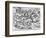 Sloth, from the Seven Deadly Sins, Engraved by Pieter Ven Der Heyden, 1558-Pieter Bruegel the Elder-Framed Giclee Print