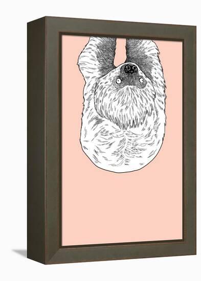 Sloth-Annie Bailey Art-Framed Stretched Canvas