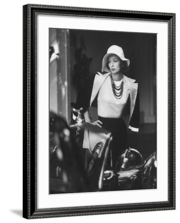 Slouch Hat in Garbo Tradition Made of 