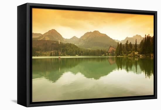 Slovakia, Carpathian Mountains, High Tatra. the Strbske Pleso Lake-Ken Scicluna-Framed Premier Image Canvas