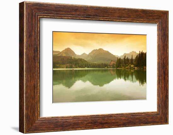 Slovakia, Carpathian Mountains, High Tatra. the Strbske Pleso Lake-Ken Scicluna-Framed Photographic Print