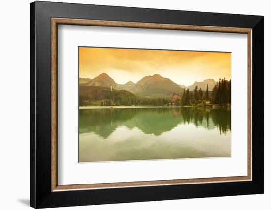 Slovakia, Carpathian Mountains, High Tatra. the Strbske Pleso Lake-Ken Scicluna-Framed Photographic Print