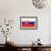 Slovakia Country Flag - Letterpress-Lantern Press-Framed Art Print displayed on a wall