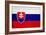 Slovakia Flag Design with Wood Patterning - Flags of the World Series-Philippe Hugonnard-Framed Art Print