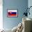 Slovakia Flag Design with Wood Patterning - Flags of the World Series-Philippe Hugonnard-Framed Art Print displayed on a wall