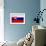 Slovakia Flag Design with Wood Patterning - Flags of the World Series-Philippe Hugonnard-Framed Art Print displayed on a wall