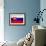 Slovakia Flag Design with Wood Patterning - Flags of the World Series-Philippe Hugonnard-Framed Art Print displayed on a wall