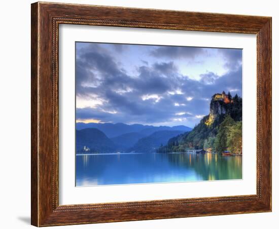 Slovenia, Bled, Lake Bled and Castle-Michele Falzone-Framed Photographic Print