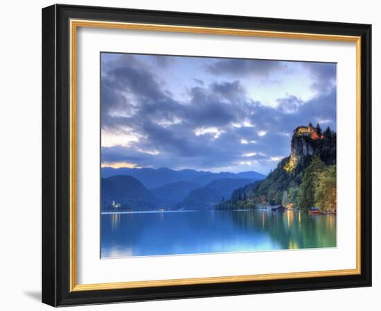 Slovenia, Bled, Lake Bled and Castle-Michele Falzone-Framed Photographic Print