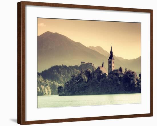 Slovenia, Bled, Lake Bled and Julian Alps-Michele Falzone-Framed Photographic Print