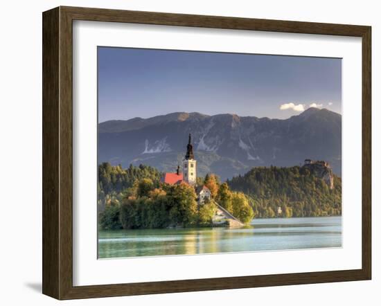 Slovenia, Bled, Lake Bled and Julian Alps-Michele Falzone-Framed Photographic Print