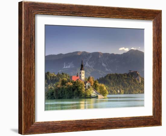 Slovenia, Bled, Lake Bled and Julian Alps-Michele Falzone-Framed Photographic Print