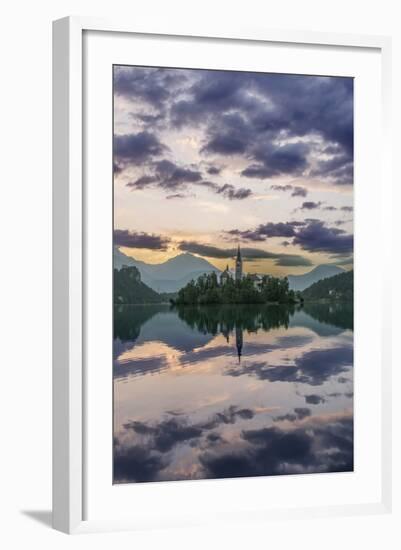 Slovenia, Bled, Lake Bled Dawn-Rob Tilley-Framed Photographic Print