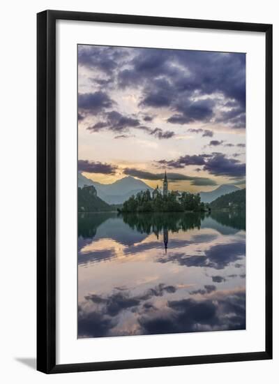 Slovenia, Bled, Lake Bled Dawn-Rob Tilley-Framed Photographic Print