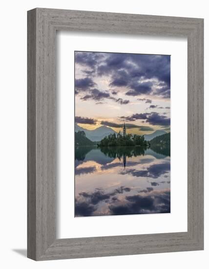 Slovenia, Bled, Lake Bled Dawn-Rob Tilley-Framed Photographic Print