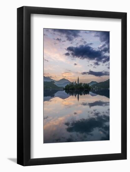 Slovenia, Bled, Lake Bled Dawn-Rob Tilley-Framed Photographic Print