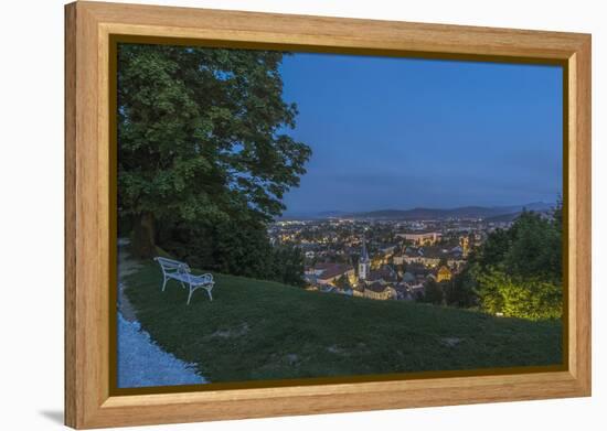 Slovenia, Ljubljana, Old Town at Dawn-Rob Tilley-Framed Premier Image Canvas