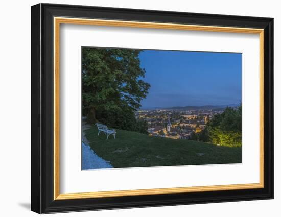 Slovenia, Ljubljana, Old Town at Dawn-Rob Tilley-Framed Photographic Print