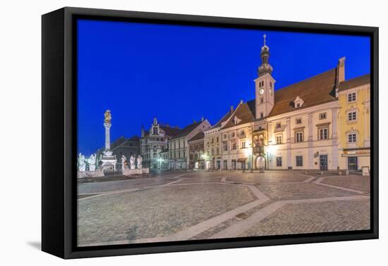 Slovenia, Maribor, Maribor Town Hall Square at Dawn-Rob Tilley-Framed Premier Image Canvas