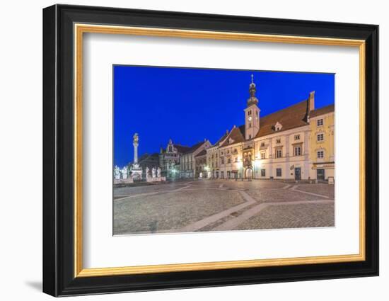 Slovenia, Maribor, Maribor Town Hall Square at Dawn-Rob Tilley-Framed Photographic Print
